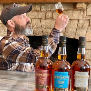 Master distiller John Rempe trying Daviess County Bourbon